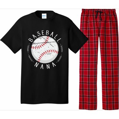 Grandmother Sports Nana Baseball Mother Pajama Set