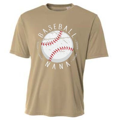 Grandmother Sports Nana Baseball Mother Cooling Performance Crew T-Shirt