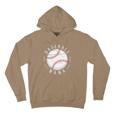 Grandmother Sports Nana Baseball Mother Hoodie