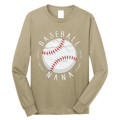 Grandmother Sports Nana Baseball Mother Long Sleeve Shirt