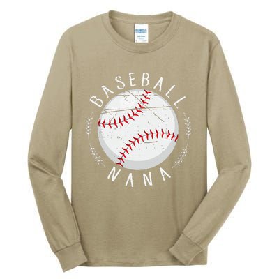 Grandmother Sports Nana Baseball Mother Tall Long Sleeve T-Shirt