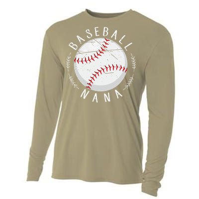 Grandmother Sports Nana Baseball Mother Cooling Performance Long Sleeve Crew