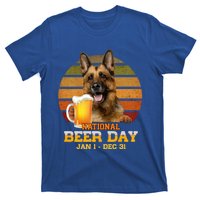 Ger Shepherd National Beer Day Jan 1 Dec 31 Beer Meaningful Gift T-Shirt