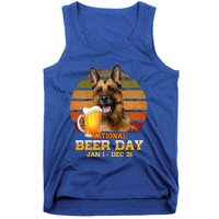 Ger Shepherd National Beer Day Jan 1 Dec 31 Beer Meaningful Gift Tank Top