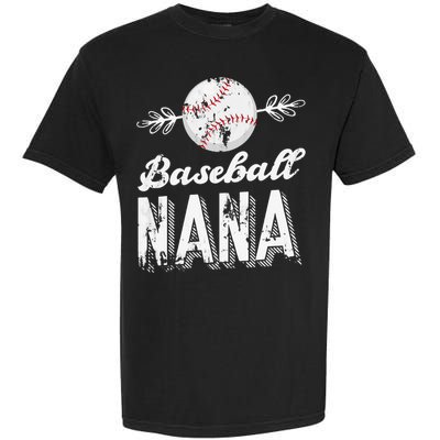 Grandmother Sports Nana Baseball Mother Garment-Dyed Heavyweight T-Shirt