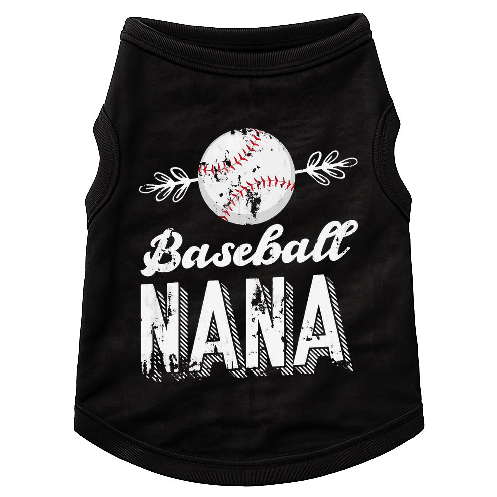 Grandmother Sports Nana Baseball Mother Doggie Tank