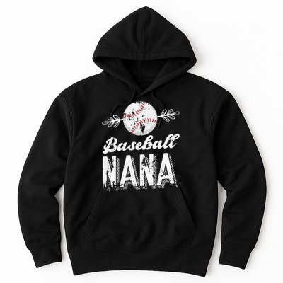 Grandmother Sports Nana Baseball Mother Hoodie