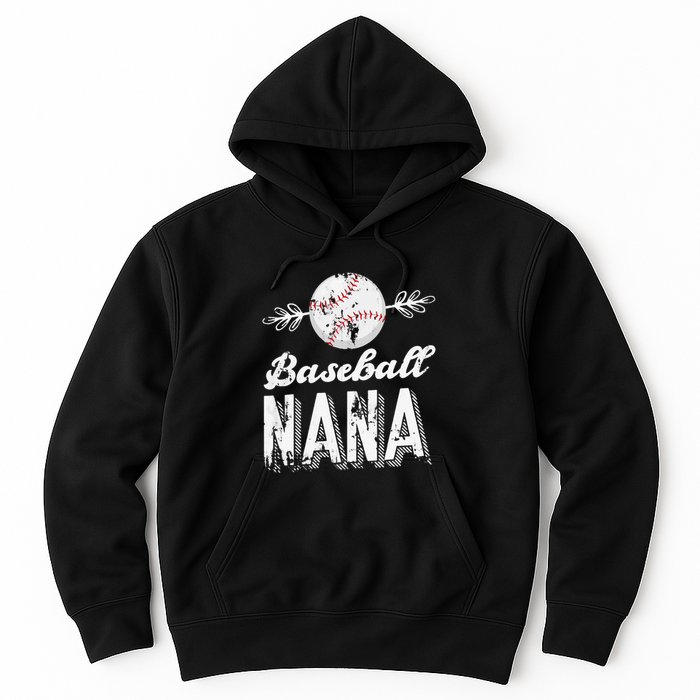 Grandmother Sports Nana Baseball Mother Hoodie