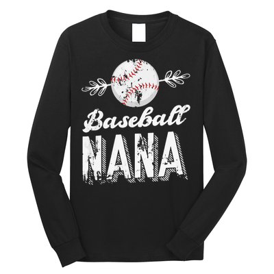 Grandmother Sports Nana Baseball Mother Long Sleeve Shirt