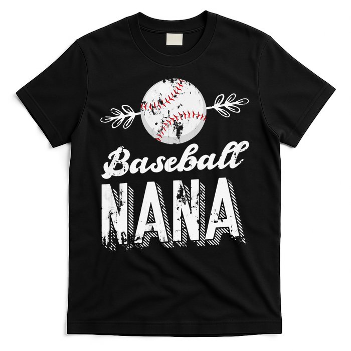 Grandmother Sports Nana Baseball Mother T-Shirt