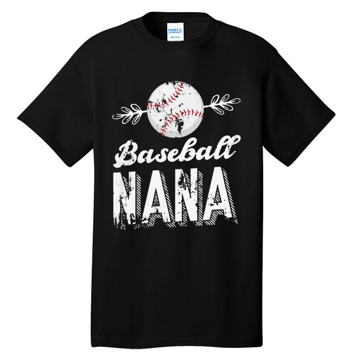 Grandmother Sports Nana Baseball Mother Tall T-Shirt