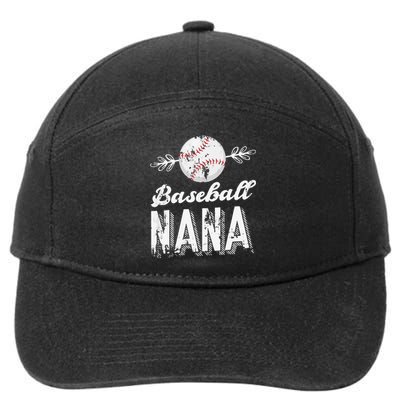 Grandmother Sports Nana Baseball Mother 7-Panel Snapback Hat