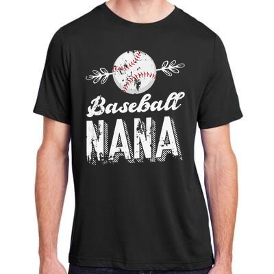 Grandmother Sports Nana Baseball Mother Adult ChromaSoft Performance T-Shirt