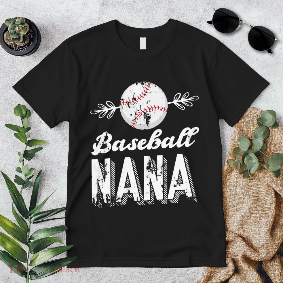 Grandmother Sports Nana Baseball Mother Premium T-Shirt