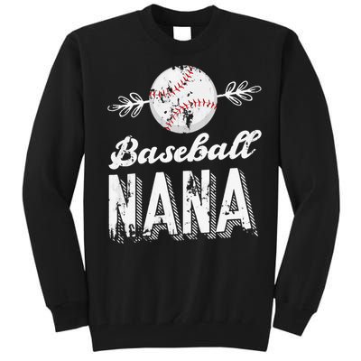 Grandmother Sports Nana Baseball Mother Tall Sweatshirt