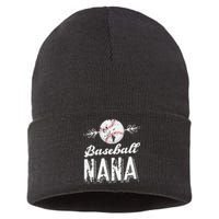 Grandmother Sports Nana Baseball Mother Sustainable Knit Beanie