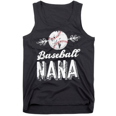 Grandmother Sports Nana Baseball Mother Tank Top