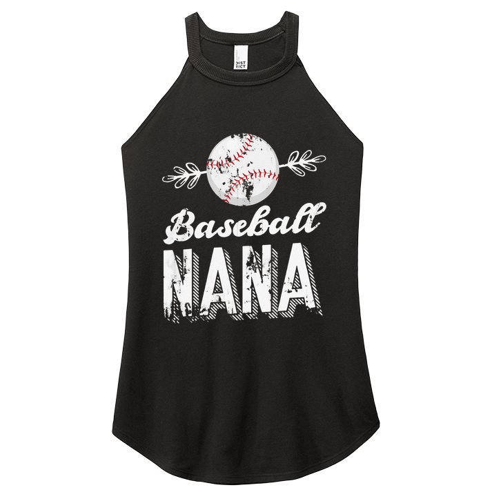 Grandmother Sports Nana Baseball Mother Women's Perfect Tri Rocker Tank
