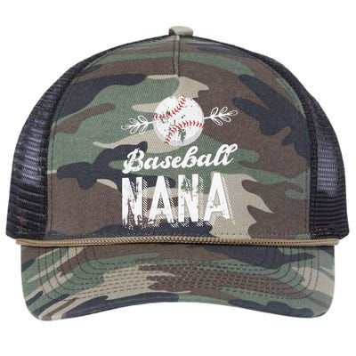 Grandmother Sports Nana Baseball Mother Retro Rope Trucker Hat Cap