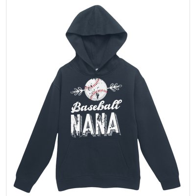 Grandmother Sports Nana Baseball Mother Urban Pullover Hoodie