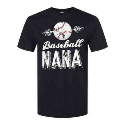 Grandmother Sports Nana Baseball Mother Softstyle CVC T-Shirt