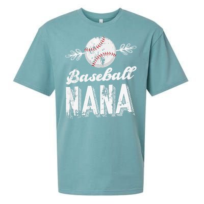 Grandmother Sports Nana Baseball Mother Sueded Cloud Jersey T-Shirt