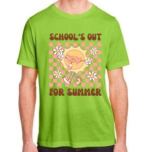 Groovy Schools Out For Summer Adult ChromaSoft Performance T-Shirt