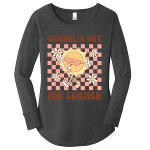 Groovy Schools Out For Summer Women's Perfect Tri Tunic Long Sleeve Shirt