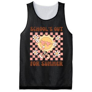 Groovy Schools Out For Summer Mesh Reversible Basketball Jersey Tank