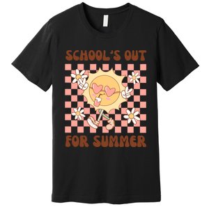 Groovy Schools Out For Summer Premium T-Shirt