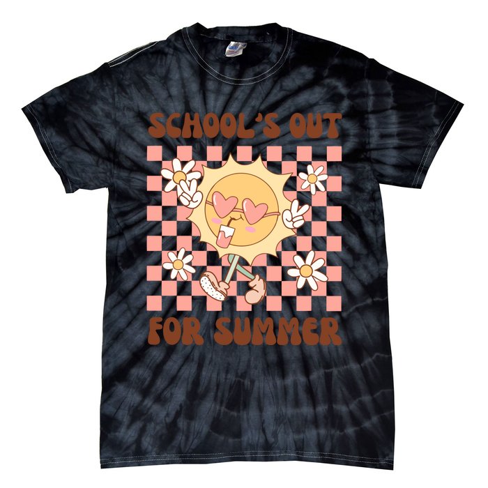 Groovy Schools Out For Summer Tie-Dye T-Shirt