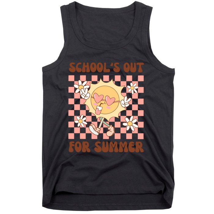 Groovy Schools Out For Summer Tank Top