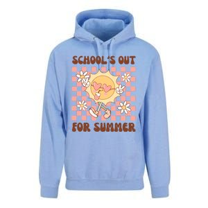 Groovy Schools Out For Summer Unisex Surf Hoodie