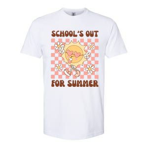 Groovy Schools Out For Summer Softstyle CVC T-Shirt