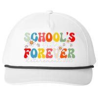 Groovy SchoolS Out Forever Retirement 2025 Retired Teacher Love Snapback Five-Panel Rope Hat