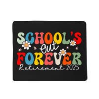 Groovy SchoolS Out Forever Retirement 2025 Retired Teacher Love Mousepad