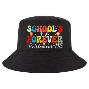 Groovy SchoolS Out Forever Retirement 2025 Retired Teacher Gift Cool Comfort Performance Bucket Hat