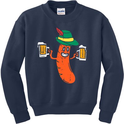 German Sausage Oktoberfest Wurst Bavarian Kids Sweatshirt