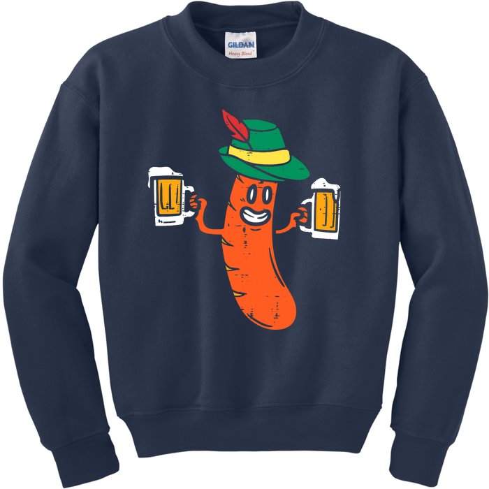 German Sausage Oktoberfest Wurst Bavarian Kids Sweatshirt