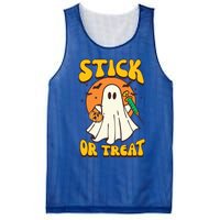 Groovy Stick Or Treat Er Tech Fall Autumn Nurse Halloween Great Gift Mesh Reversible Basketball Jersey Tank