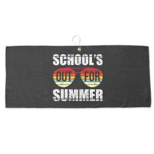 Graduation Schools Out For Summer Students Teacher Large Microfiber Waffle Golf Towel