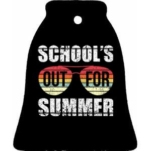 Graduation Schools Out For Summer Students Teacher Ceramic Bell Ornament