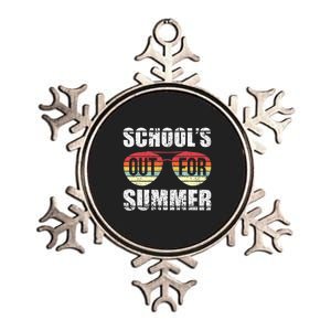 Graduation Schools Out For Summer Students Teacher Metallic Star Ornament