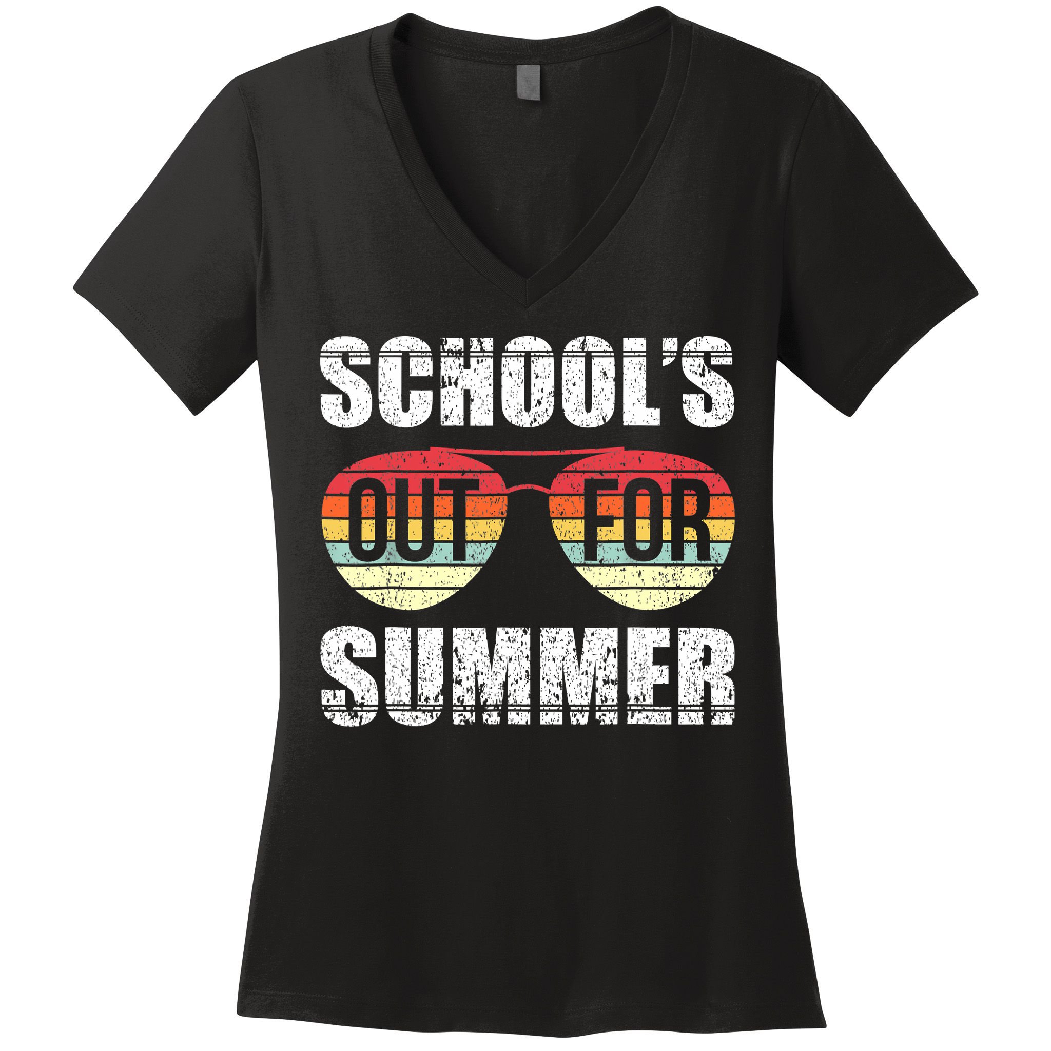 Graduation Schools Out For Summer Students Teacher Women's V-Neck T-Shirt
