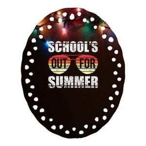 Graduation Schools Out For Summer Students Teacher Ceramic Oval Ornament