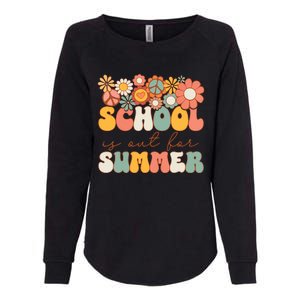 Groovy Schools Out For Summer Last Day Of School Teacher Womens California Wash Sweatshirt