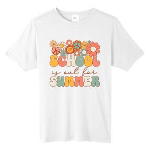 Groovy Schools Out For Summer Last Day Of School Teacher Tall Fusion ChromaSoft Performance T-Shirt