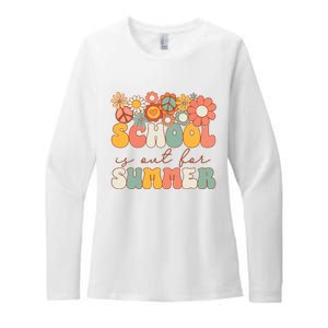 Groovy Schools Out For Summer Last Day Of School Teacher Womens CVC Long Sleeve Shirt