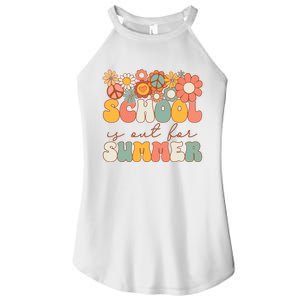 Groovy Schools Out For Summer Last Day Of School Teacher Women's Perfect Tri Rocker Tank