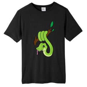 Green Snake On Branch Reptiles Kids Snakes Tall Fusion ChromaSoft Performance T-Shirt